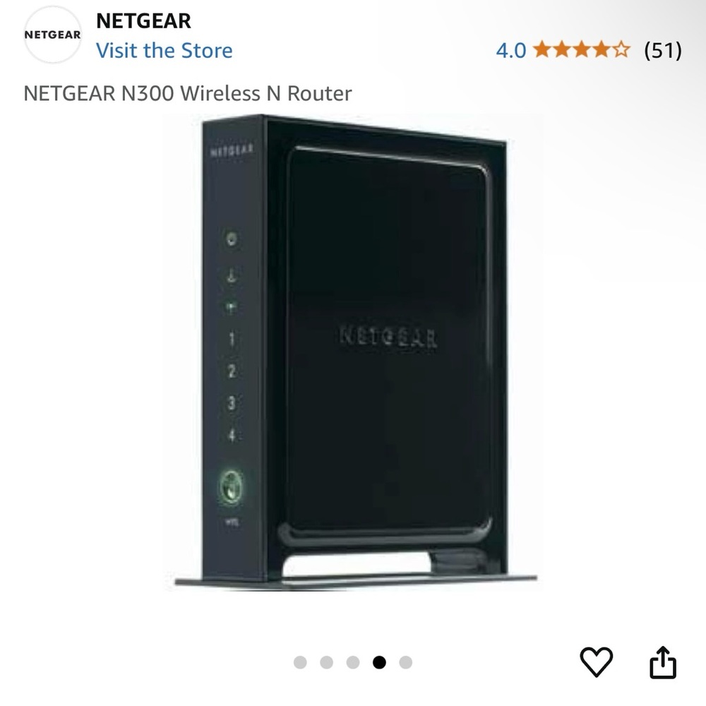 NIB Netgear N300 Wireless Router - Picture 3 of 8